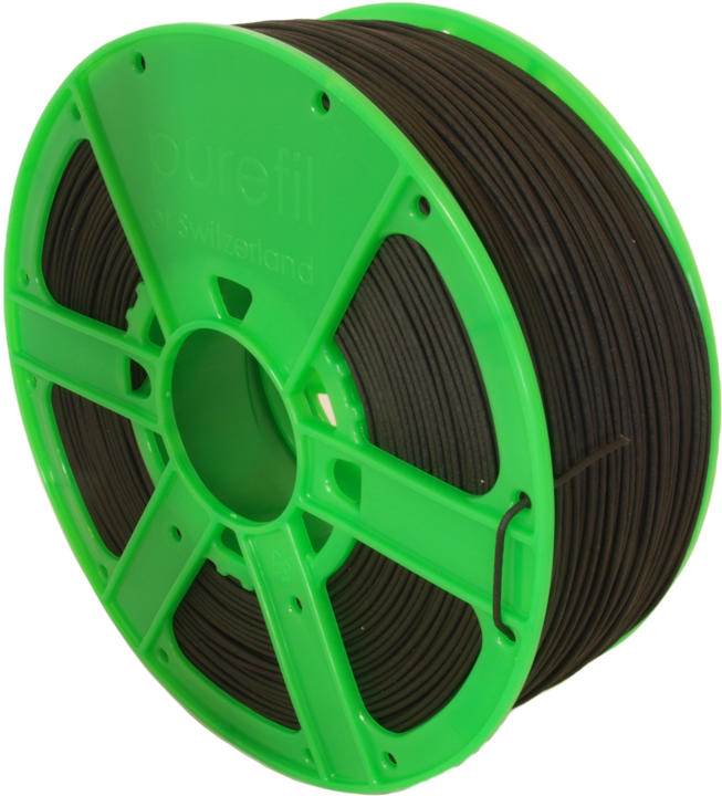 Actual product image Purefil Filament (HDPE, 1.75 mm, 1000 g, Black)