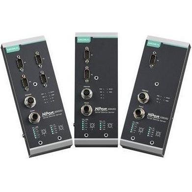 Moxa NPORT 5150AI-M12-CT - Server di dispositivi RS-232422485 a 1 porta con connettore M12, 12-48 VDC, Server di stampa