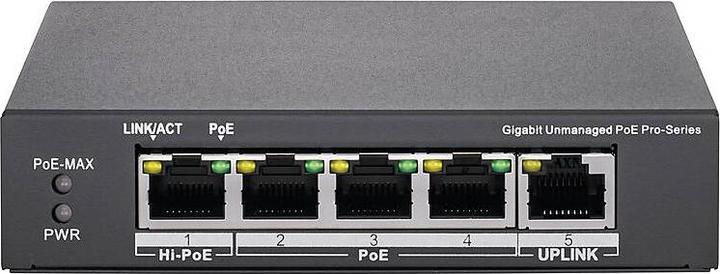 Abus ITAC10101 4-Port PoE Gigabit Switch (4 Ports)