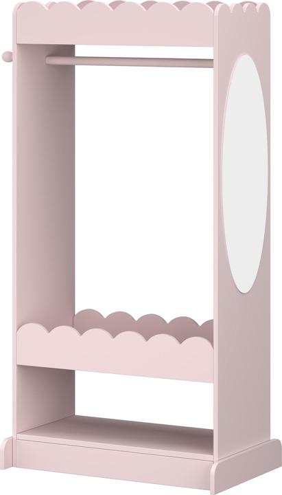 Produktbild En.Casa Kindergarderobe Vestnes mit Spiegel 120x63x38 cm Cotton Candy (62.50 x 38 x 120 cm)