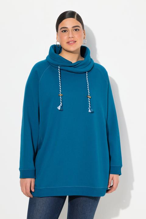 Produktbild Ulla Popken Sweatshirt, weiter Stehkragen, Taschen, Raglan-Langarm (54)