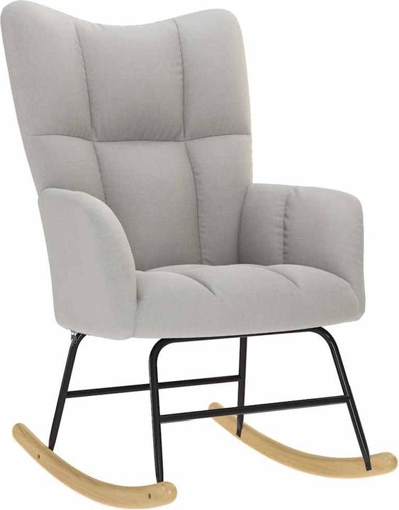 Actual product image vidaXL Schaukelstuhl mit Fusshocker