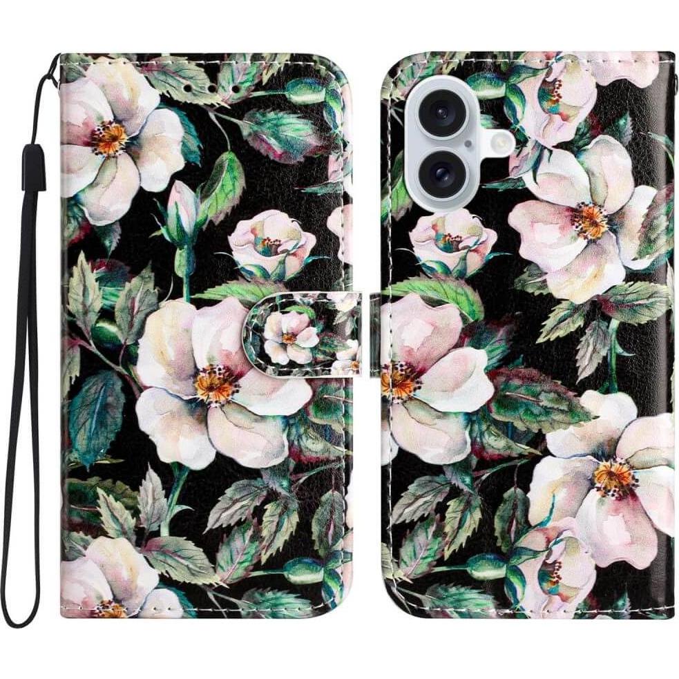 Thumbnail - Cover-Discount iPhone 16 - Tasche Hülle mit Motiv (Apple iPhone 16), Smartphone Hülle, Grün