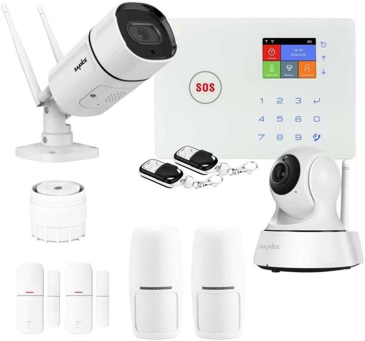 Image du produit LifeBox Alarme sans fil GSM et Wi-Fi avec 2 caméras pour maison - Kit complet