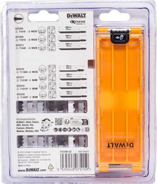 Produktbild DeWalt Stichsägen-Sägeblatt Set 14 Teile