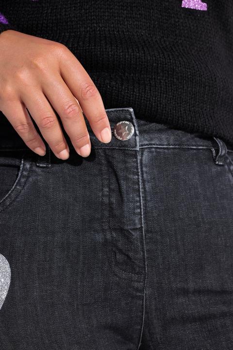 Actual product image Angel of Style Straight cut jeans with glitter hearts and 5 pockets (50)