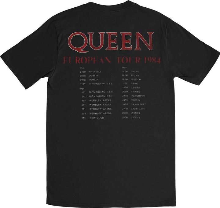 Image du produit Queen - T-shirt EUROPEAN TOUR - Adulte (S)