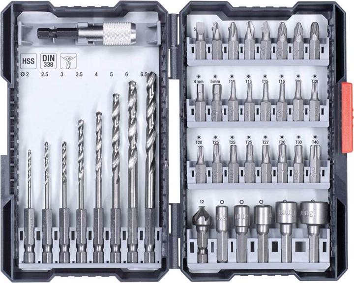 Actual product image kwb Drill and BIT DRILLBOX 39 TLG. (2 mm, 2.5 mm, 3 mm, 3.5 mm, 4 mm, 5 mm, 6 mm, 6.5 mm)