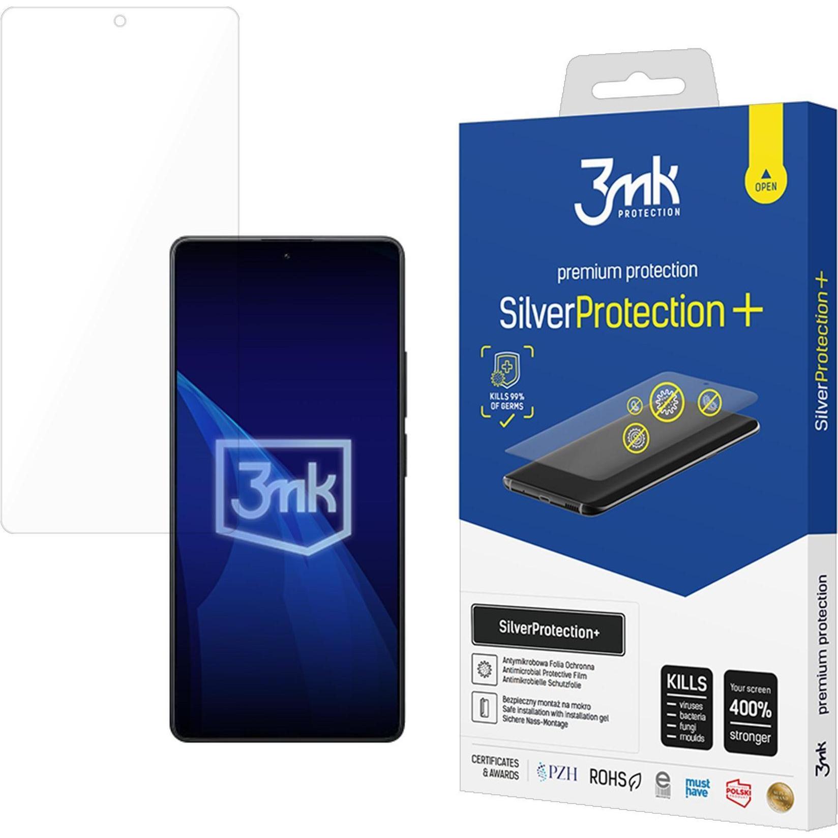 3MK Folia antymikrobowa SilverProtect+ montowana na mokro do Xiaomi Redmi Note 14s (Xiaomi Redmi Note 14), Pellicola protettiva smartphone