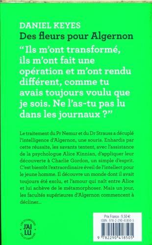 Label énergétique Des fleurs pour Algernon (Français, Daniel Keyes, 2025)