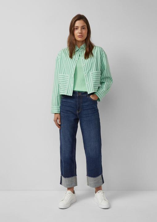 Immagine prodotto s.Oliver Bluse Verkürzte Popeline-Bluse im Relaxed Fit (34)