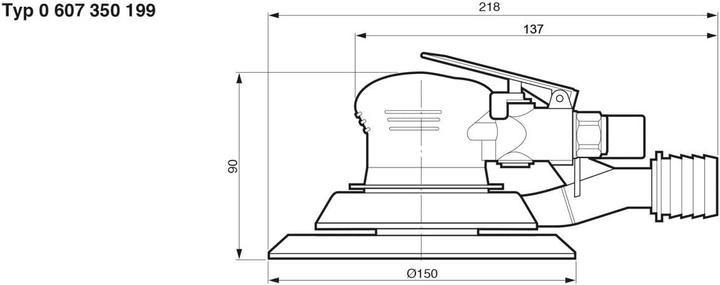 Productafbeelding Bosch Professional Excentrische schuurmachine (Excentrische schuurmachine, 170 W)