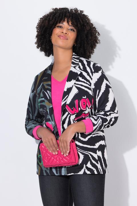 Immagine prodotto Angel of Style Blazer basic in scuba con mix di fantasie e applicazioni (56)