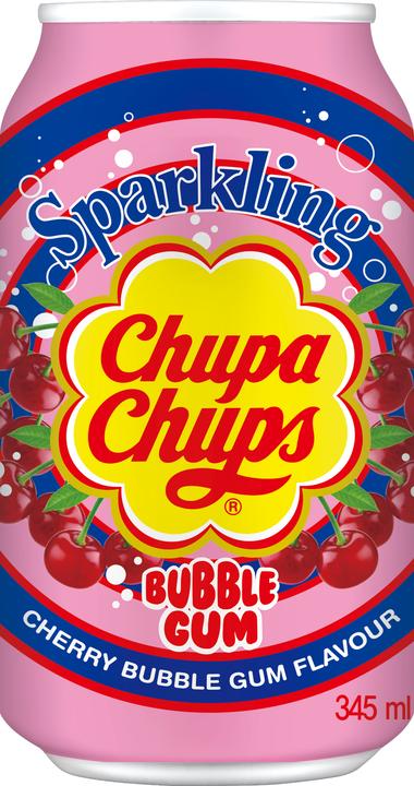 Actual product image Chupa Chups Cherry Bubble Gum 345ml (24 x 34.5 cl)