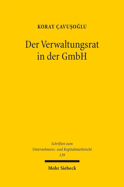 Produktbild Der Verwaltungsrat in der GmbH (Deutsch, Koray Çavuşoğlu, 2026)