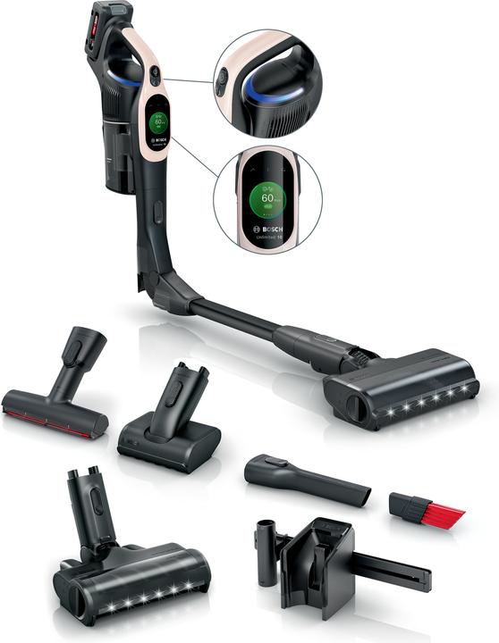 Image du produit Bosch Hausgeräte Aspirateur sans fil avec technologie MicroClean, batterie 4,0 Ah et éclairage LED