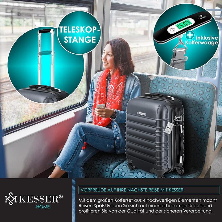 Produktbild Kesser 4-teiliges ABS-Hartschalenkofferset