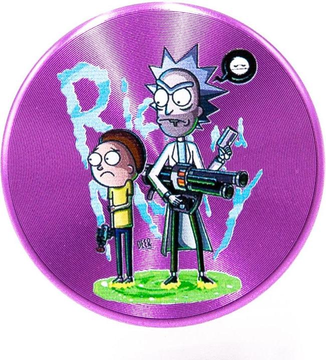 BestV Rick and Morty Aluminium Grinder Purple 4 Parts 50mm