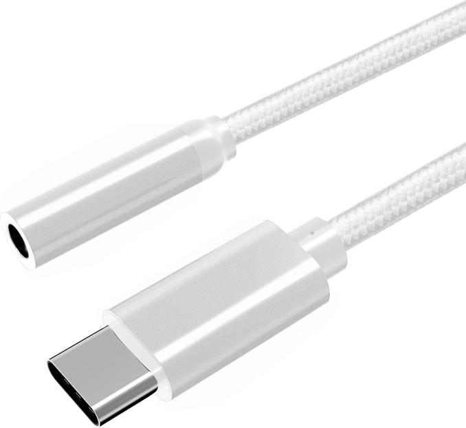 Produktbild Fuj Tek USB-C to 3.5mm Audio Adapter, white (USB-C, 3.5mm Klinke)