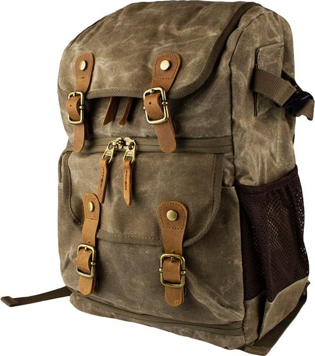 Produktbild JTI Robuster Kamerarucksack im Vintage-Design - Braun (Kamera Schultertasche)