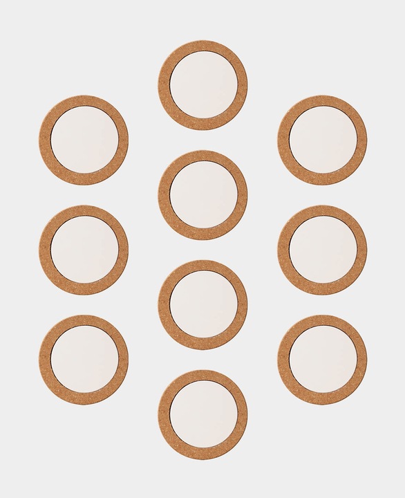 Immagine prodotto I Am Creative Sottopentola in sughero, sottopentola per pentole e padelle, set da 10 pezzi. (10 x, Pan coaster)