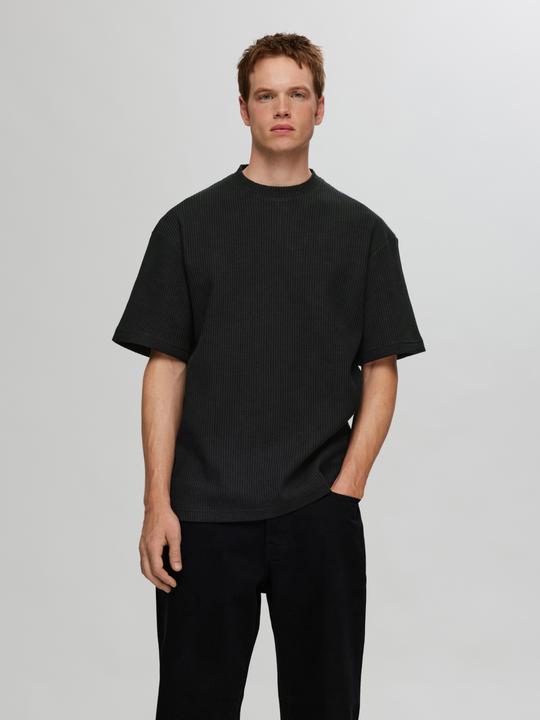 Produktbild Selected Relaxed Fit Waffelmuster T-Shirt (L)