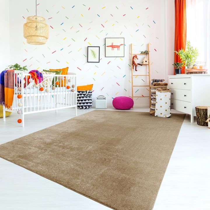 Produktbild TT Home Wohnzimmer Kurzflor Einfarbig Modernes Design Waschbar (220 x 160 cm)
