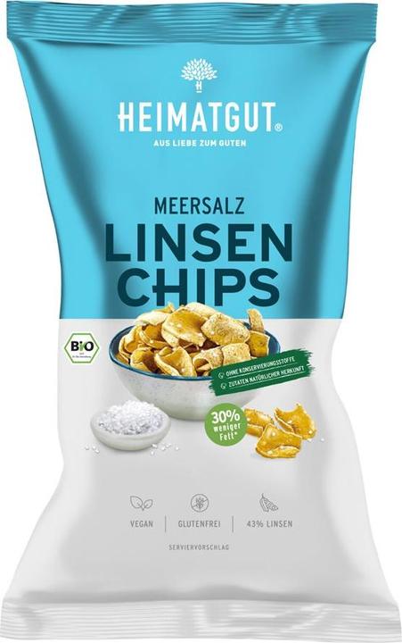 Heimatgut Lentil Chips Sea Salt Organic (500 g)