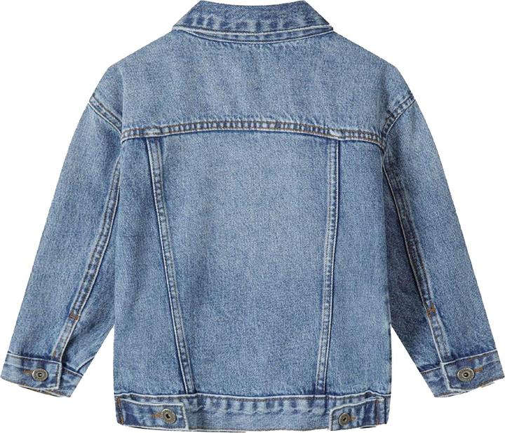 Actual product image Minoti Boys Plain Button Front Denim Jacket (116)