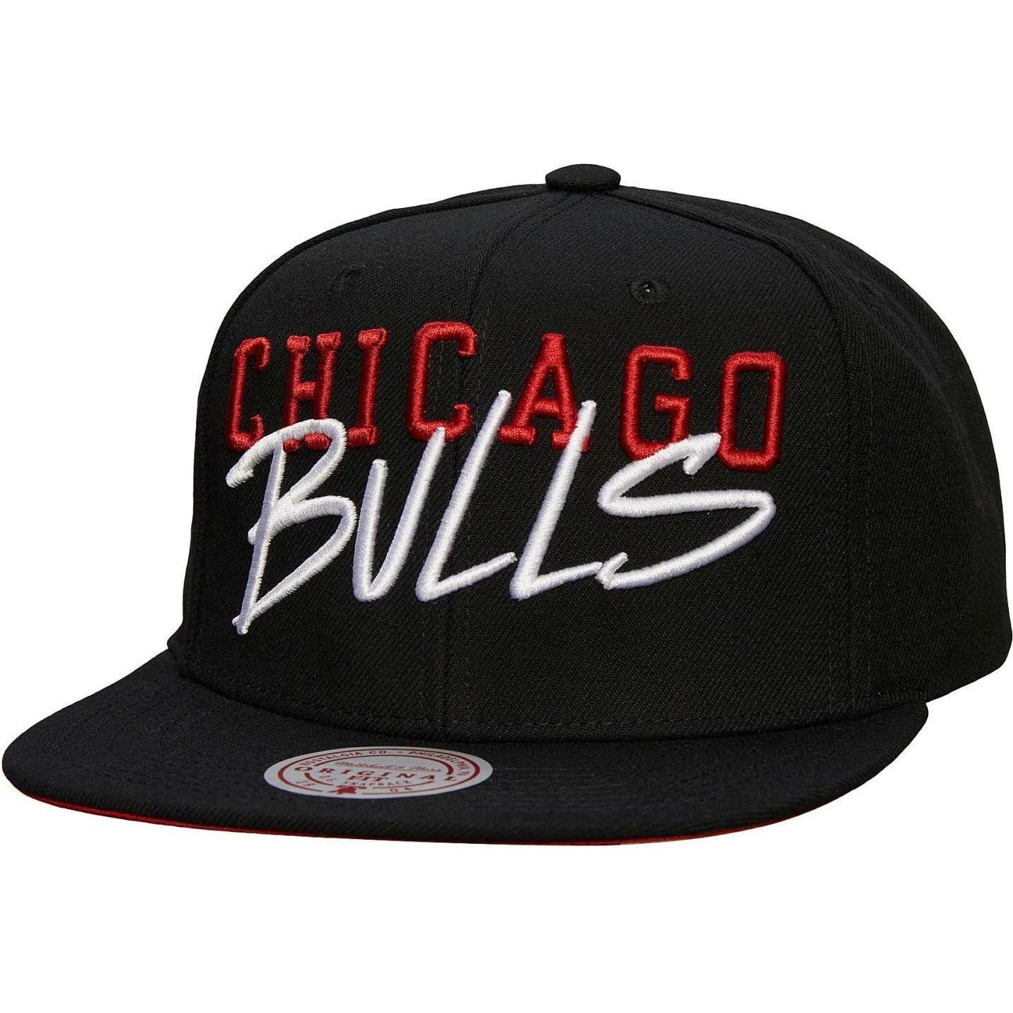 Mitchell & Ness, Herren, Cap, Snapback Cap TAGGED Chicago Bulls, Schwarz, (One Size)