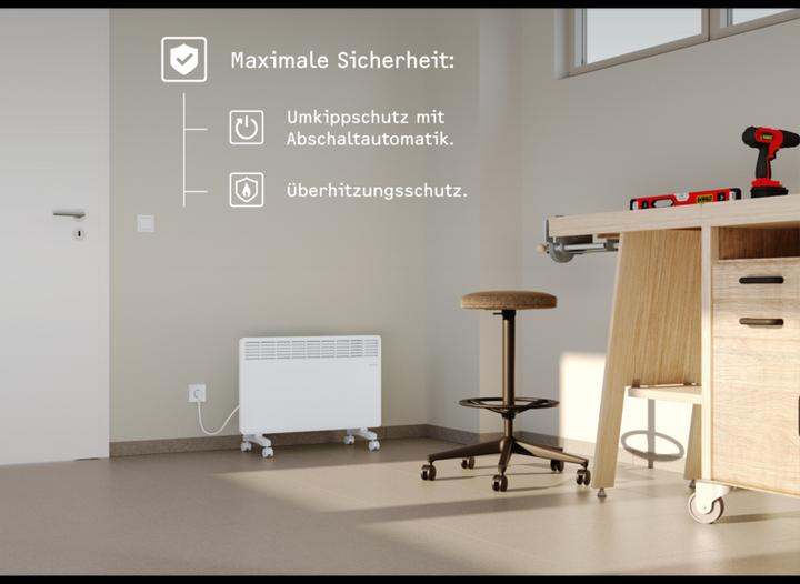Produktbild Stiebel Eltron EG-50-TR2-PM Konvektor-Heizung Standgerät für ca. 25 m², TÜV geprüft, einfacher Regler (2000 W)