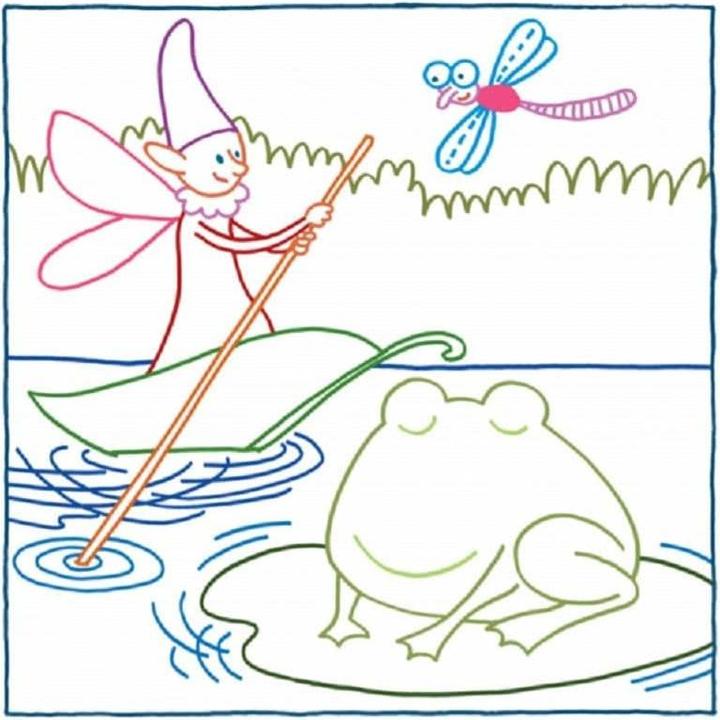 Actual product image Magic paper coloring book in fairy forest
