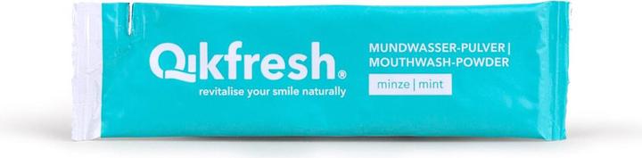 Actual product image Qikfresh Mouthwash powder mint 10 x 2 g