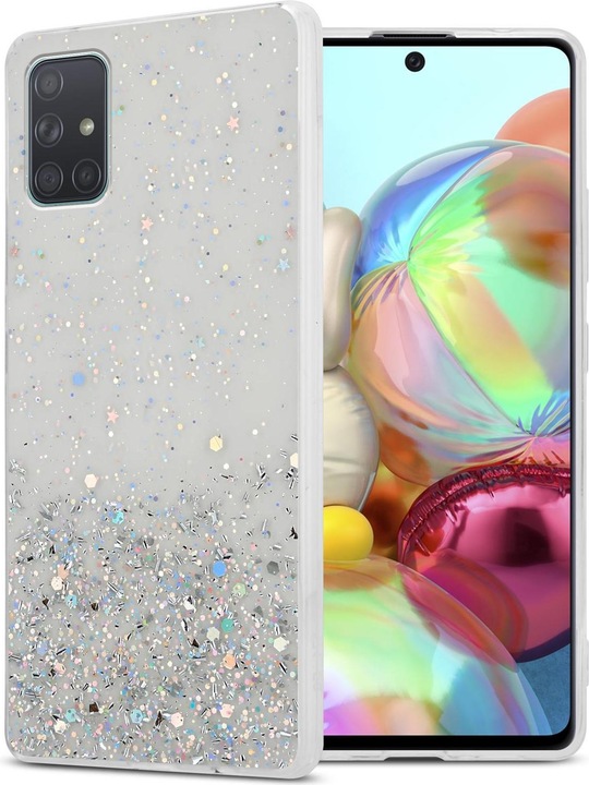 Actual product image Cadorabo TPU cover sparkling glitter (Samsung Galaxy A71)
