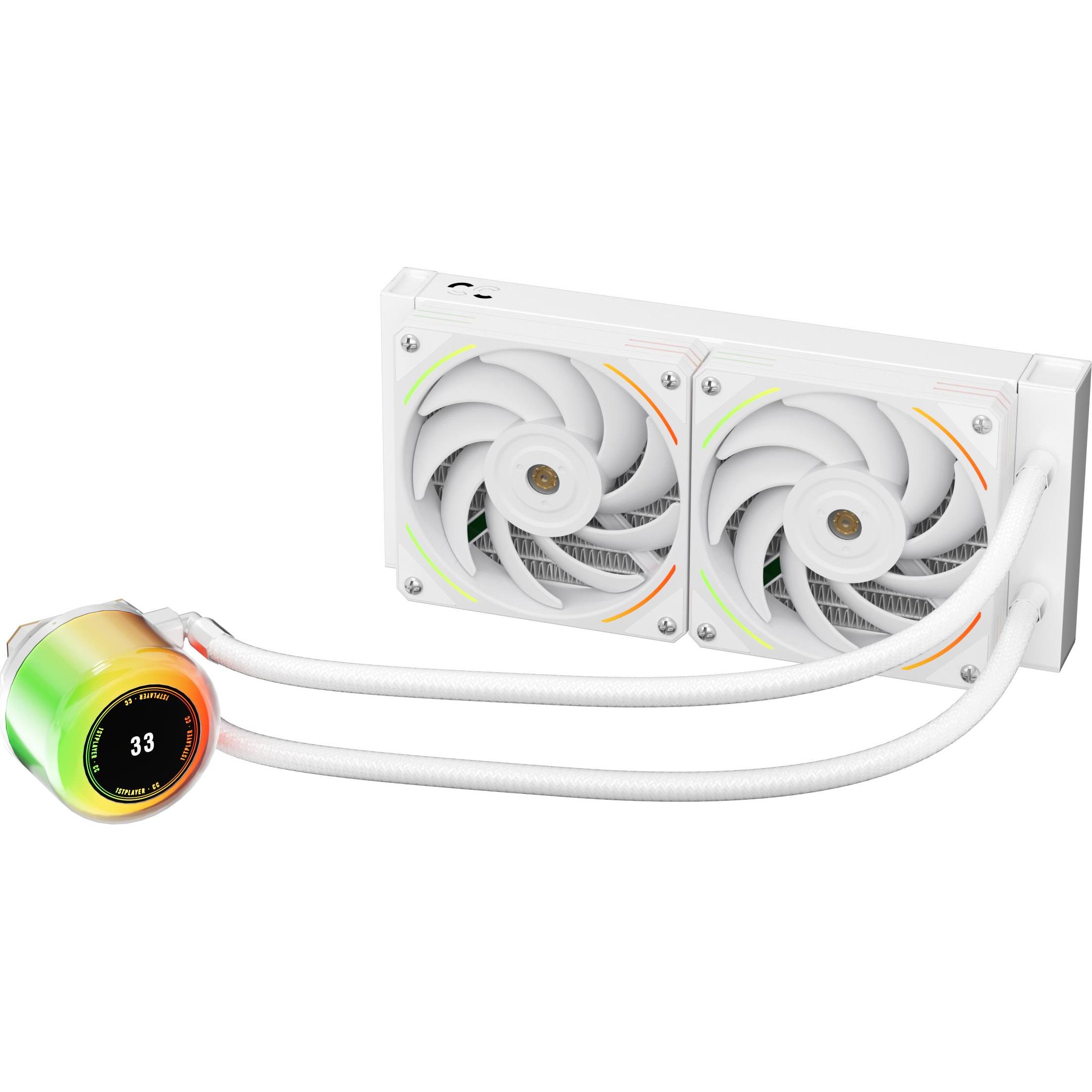 1stplayer Kit Watercooling AIO CC RGB - 240mm (Blanc) (CC-240-WH)