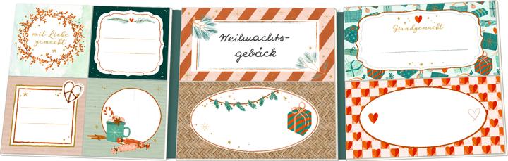 Produktbild Etikettenbüchlein - Weihnachtliche Etik