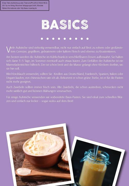 Produktbild Aufstriche aus dem Thermomix® (Deutsch, Charly Till, 2017)