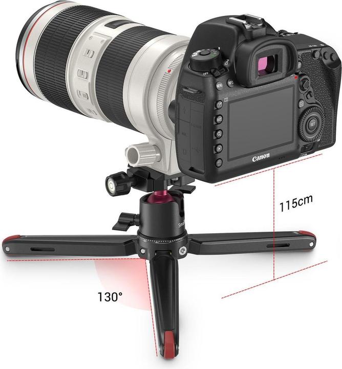 Actual product image SmallRig Tabletop Mini Tripod with Panoramic Ball Head (Metal)