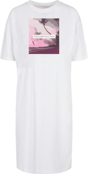 Merchcode Ladies Summer - Every summer has a story Oversized Slit Dress - 117797 (4XL)