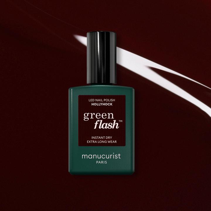 Image du produit Manucurist Green Flash vernis à ongles Hollyhock (Marron, Vernis à ongles effet gel)