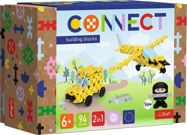 Actual product image Trefl CONNECT S - Flugzeug / Auto 62 Teile + Anleitung (94 pieces)