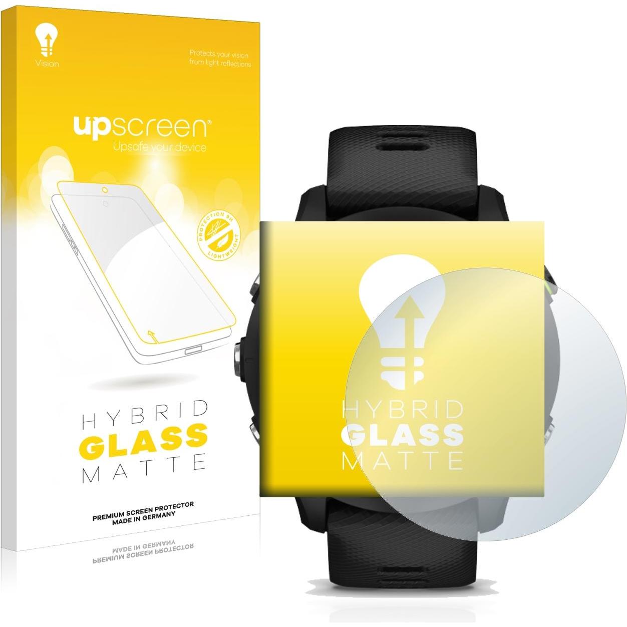 upscreen Reflection Shield Panzerglasfolie Matt, Smartwatch Schutzfolie, Grau