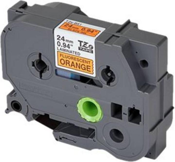 Produktbild Brother TZB51 24 Schwarz AUF Orange (2.40 cm, Orange, Schwarz)