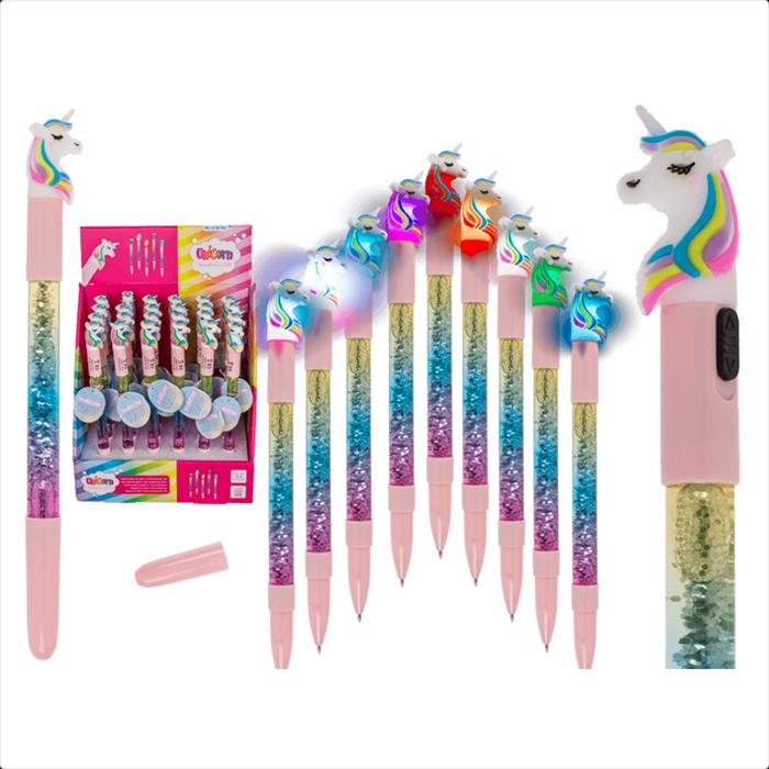 Produktbild Out of the blue Ootb - Kugelschreiber Einhorn mit Glitter und LED (1 x)