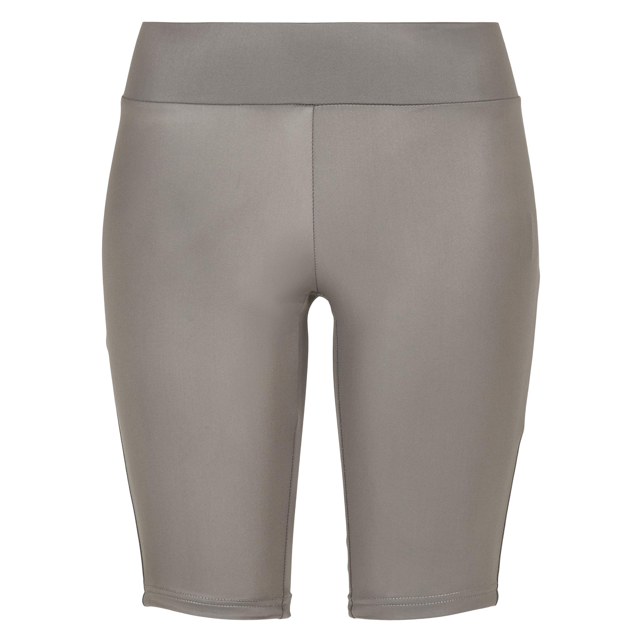 Urban Classics, Damen, Shorts, Ladies Imitation Leather Cycle Shorts, Grau, (Xl)