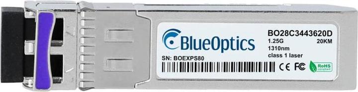 Actual product image CBO Keymile SFPc-GbE-BX10-D compatible BlueOptics cSFP BO28C4334620D
