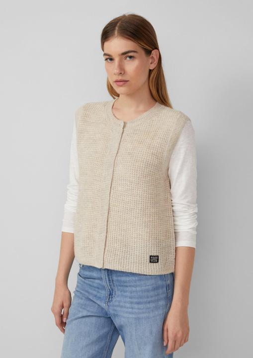 Produktbild s.Oliver Strickjacke Strickweste aus Alpakamix (40)
