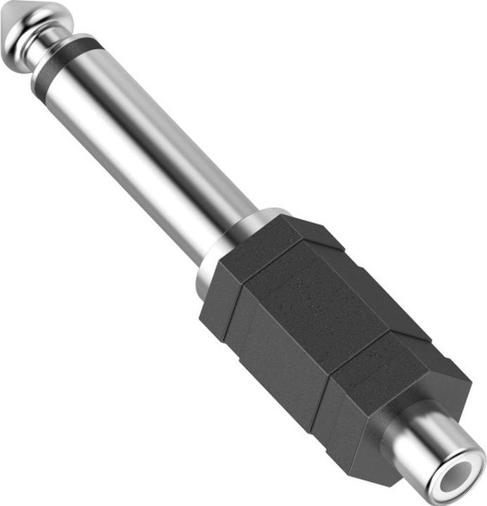 Immagine prodotto Hama Adattatore audio, accoppiamento cinch - spinotto jack 6,3 mm mono (Splitter audio)