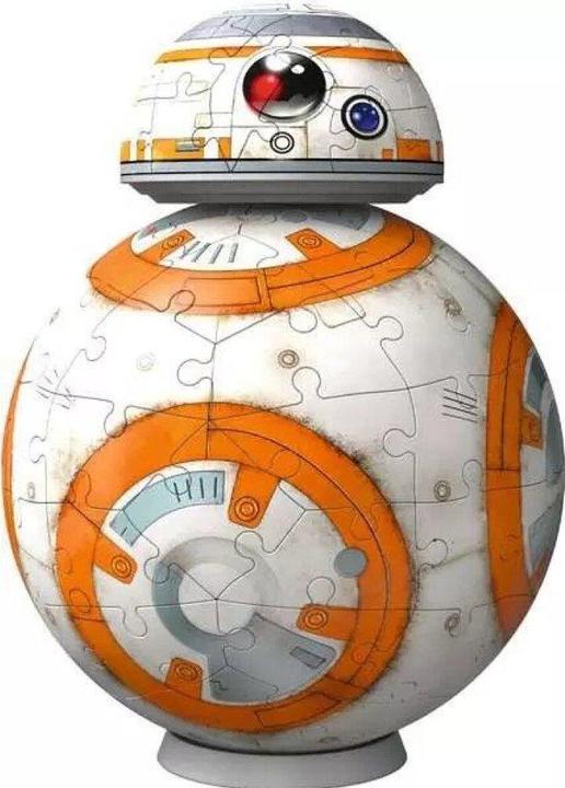Actual product image Ravensburger 3D Puzzle 11578 - Star Wars BB8 - Astromech Druid from Episode VII, VIII and IX as a (99 pieces)