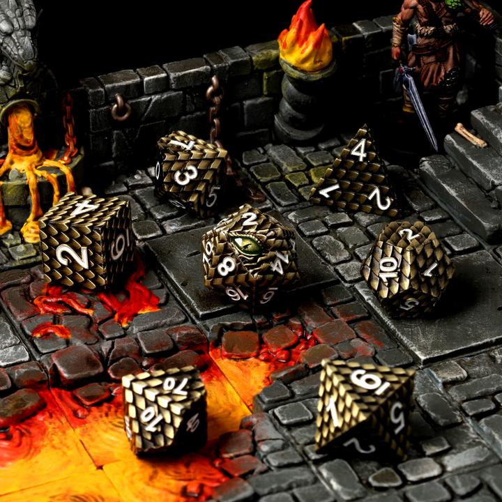 Produktbild Glass Staff Drudaxizius Metal RPG Dice Set